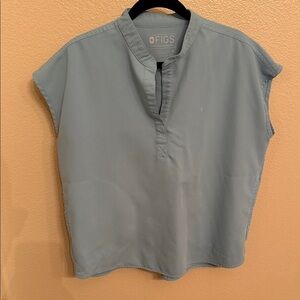 Figs Women's Light Blue Blouse